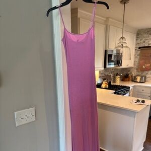 SKIMS Pink Maxi Dress